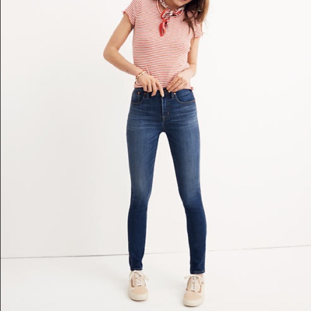 Madewell Womens 10” High Rise Skinny Jeans Sz 26